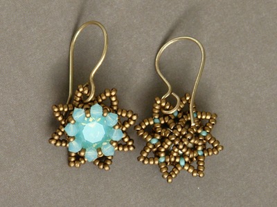 Sidonia's handmade jewelry - Little Stars Swarovski beaded earrings