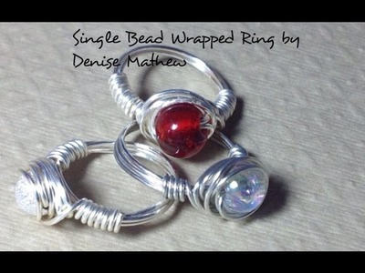Single Bead Ring tutorial by Denise Mathew
