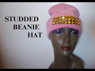 Studded Beanie Hat: DIY