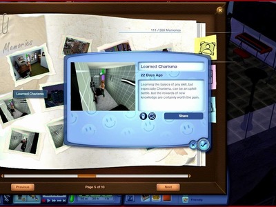The Sims 3 Generations - My Sims' Memories in the Scrapbook