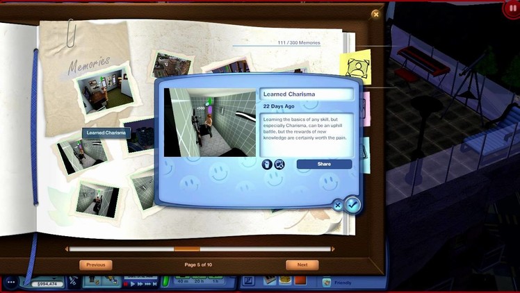 The Sims 3 Generations - My Sims' Memories in the Scrapbook
