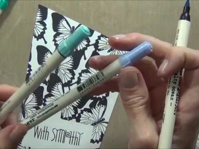 With Sympathy - Watercolouring with Distress Markers for Scrapbook Boutqiue