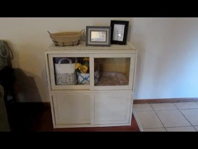 Cabinet Painting & Repurposing as a Craft Cabinet!