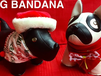 CHRISTMAS DOG BANDANA - XMAS FESTIVE SCARF - DIY Dog Craft by Cooking For Dogs