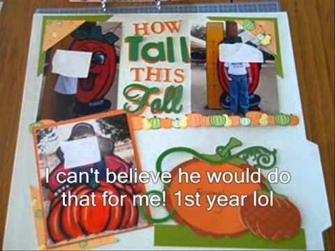 CM #123 - How Tall this Fall Scrapbook Layout (Pumpkin Patch)