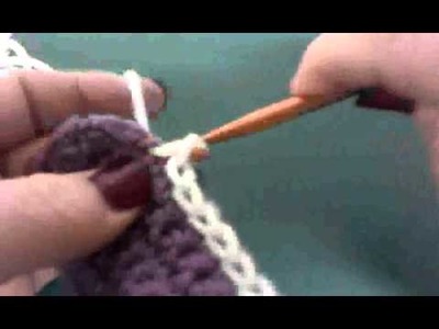 Crochet a seam with your crochet hook