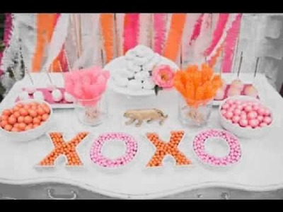 DIY Candy buffet decoratig ideas for wedding
