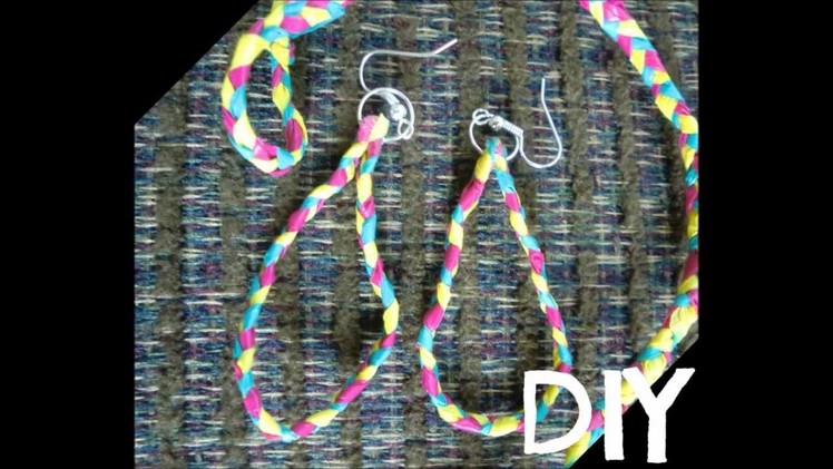 DIY Earrings out of Plastic Bags!!