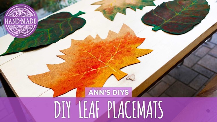 DIY Fall Leaf Placemats - HGTV Handmade