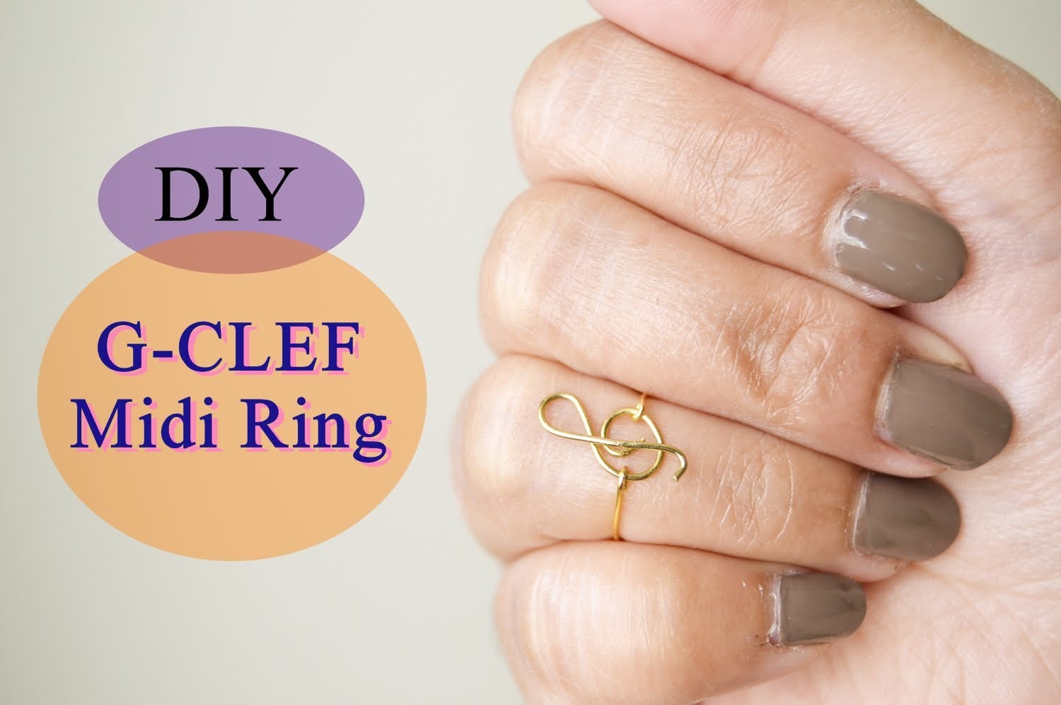 DIY FASHION Treble Clef Midi Ring, DIY Jewelry Tutorial