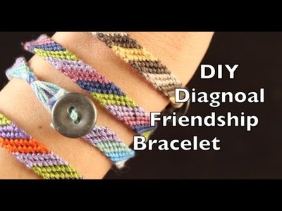 DIY Friendship Bracelet | Diagonal Friendship Bracelet Tutorial