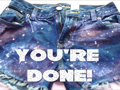 DIY Galaxy Shorts!