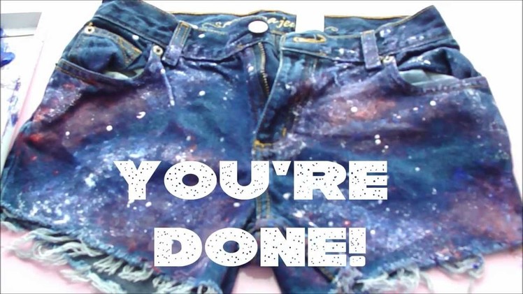 DIY Galaxy Shorts!
