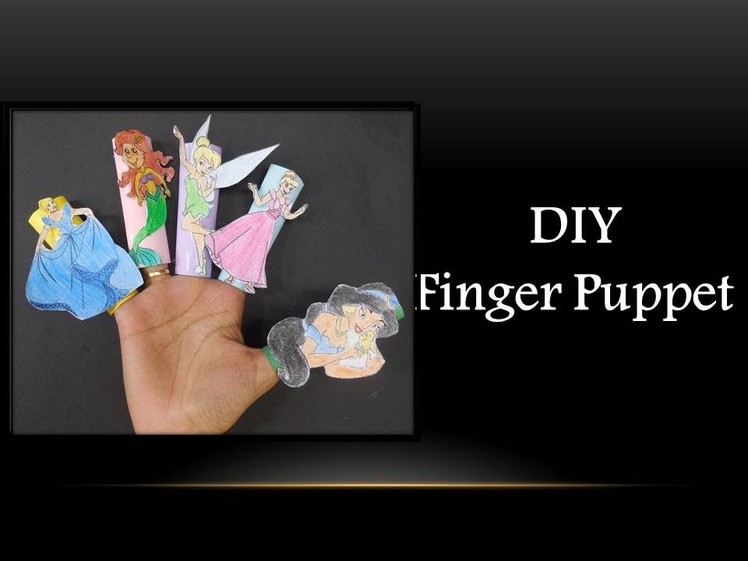 DIY - Paper Finger Puppet (Disney Characters)
