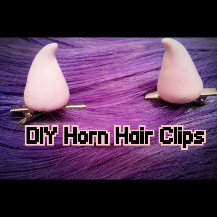 DIY: Pastel Goth Horn Hair Clips