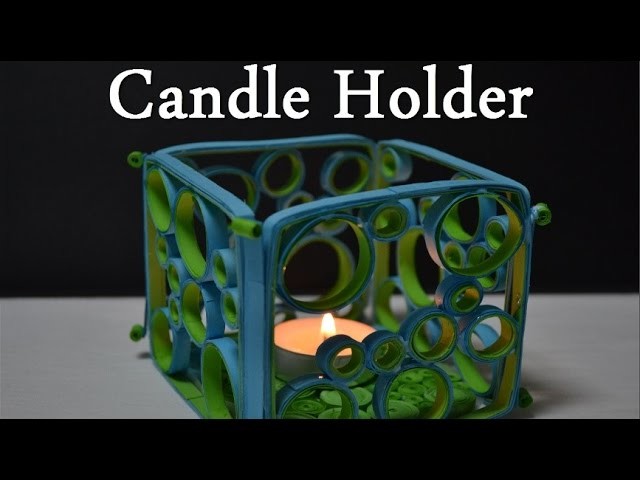 DIY Quilling Candle Holder - Tutorial 2 ( Portacandele ) - Quilling for beginners