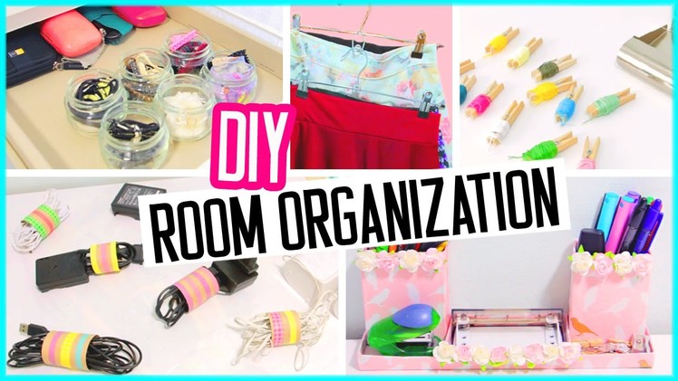 DIY room organization + hacks! Low cost room decor! Spring cleaning