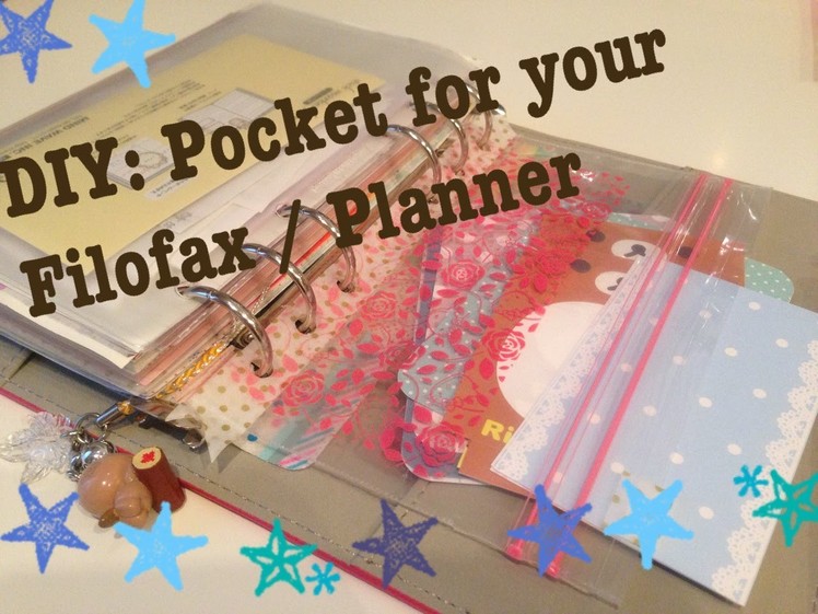 DIY Side Loading Pocket for your Filofax or Planner