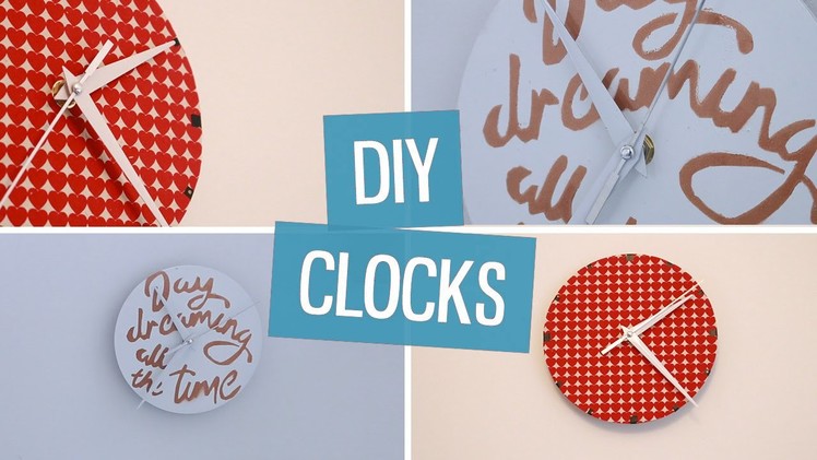 DIY wall clock decor | CharliMarieTV