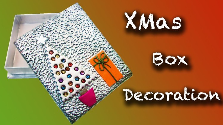 DIY Xmas Box Polymer clay Decoration - Decoración navideña