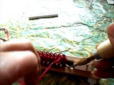 Double knitting with the figure 8 stitch on a Kiss Loom