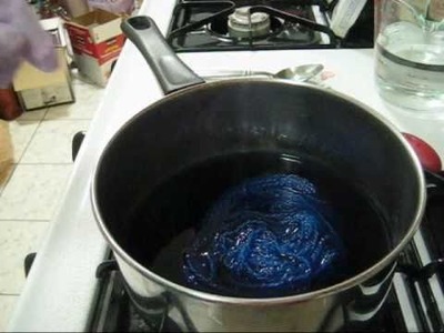 Dyeing Yarn with Food Coloring on the Stove
