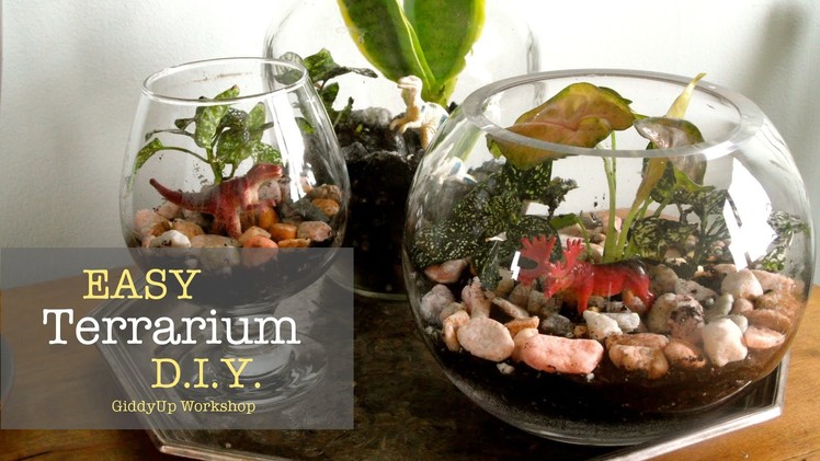 Easy DIY Glass Terrariums
