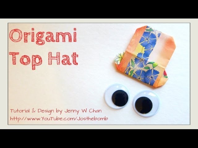 EASY Origami Hat - How to Fold Paper Hat - Father's Day Gift Crafts - Scrapbook. Card Idea