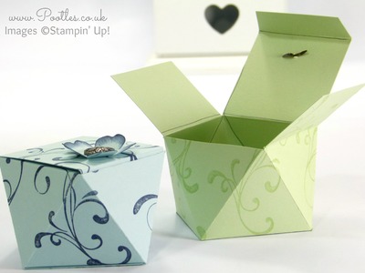 Faceted Gift Box Tutorial using Stampin' Up! Everything Eleanor