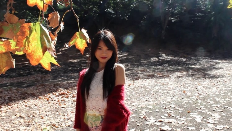 Fall Lookbook | Red Knitted Cardigan 2014