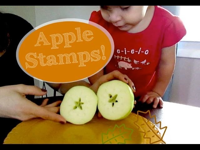 Fall Toddler Craft: Apple Stamps