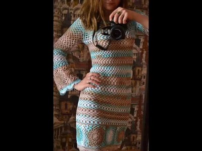 How to crochet boho dress free pattern