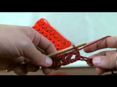 How To Crochet Offset V Stitch - LH