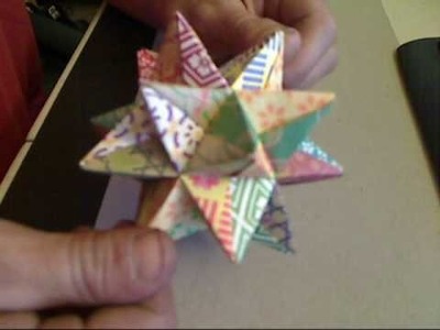 How to fold an Origami Modular Star