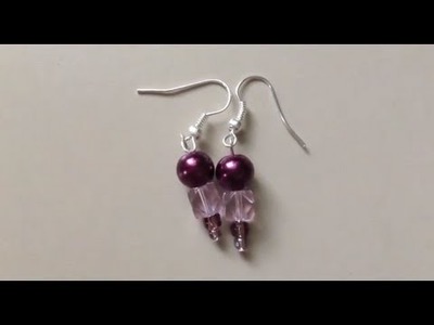 How to Make a Pair of Beaded Earrings (Easy)