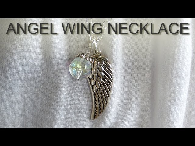 How to Make an Angel Wing Necklace DIY