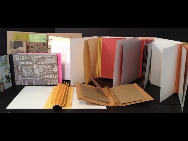How to make hinges, spines and binding for mini albums and journals