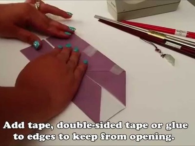 How to Make Origami Chopsticks Holder