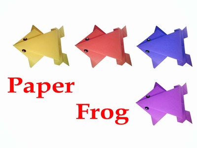 How to make Origami Frog ( very easy ) : DIY Crafts
