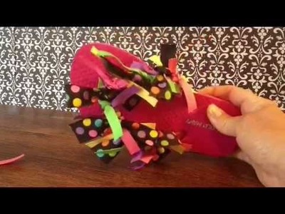 How to make Ribbon tie know flip flops