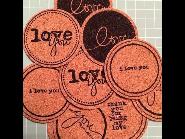 How to make your own cork scrapbook embellishments!