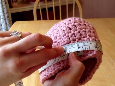 How to measure baby hats by Happy Baby Crochet