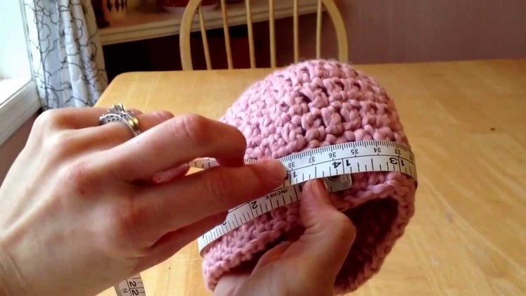 How to measure baby hats by Happy Baby Crochet