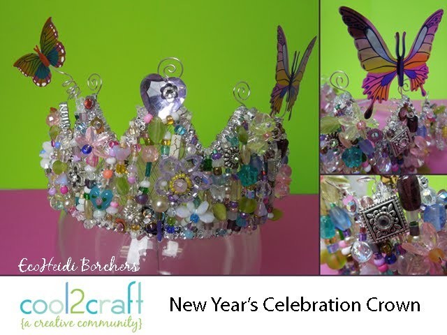 How to Transform a Dollar Store Crown into a New Years Crown by Heidi Borchers