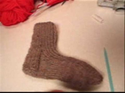 Knitted Wool Toddler's Socks - Part 1