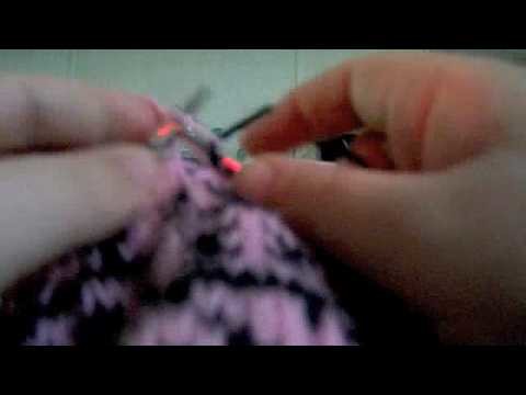 Knitting a hat