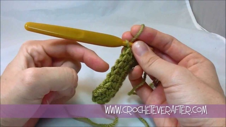 Left Hand Half Double Crochet Tutorial #1: HDC  for Beginners