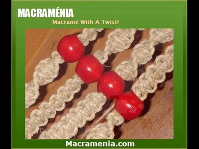 Macrame Plant Hanger - The Violet With Wooden Beads