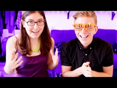 Making Costume Glasses with Tyler Oakley - Halloween Craft Series #2