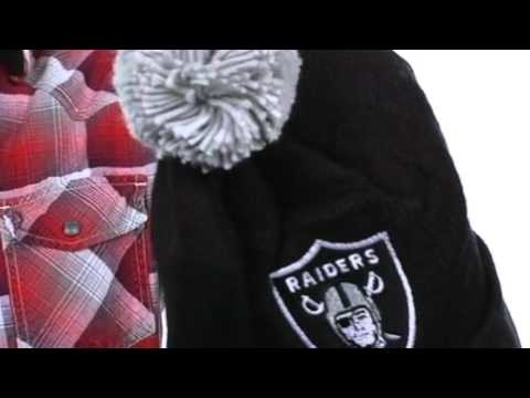 Mitchell & Ness NFL® Throwbacks Jersey Stripe Cuffed-Knit Beanie - Oakland Raiders SKU: #7919102